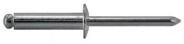 Main image of MIDWEST FASTENER 53945 Blind Rivet, Dome Head, 1/4 in Dia., 1/2 in L, Aluminum