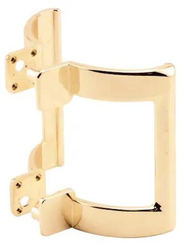 Alt view image 2 of 5 - Prime-Line M 6161 Shower Door Handle Set, Brass