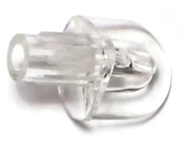 Main image of MIDWEST FASTENER 66228 1/4" x 1/2" Clear Plastic Fluted Shelf Supports 20PK