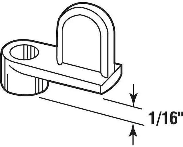 Alt view image 4 of 4 - PRIME-LINE PL 14416 1/16 in. Mill Diecast Screen Clip Flush (100 Pack)