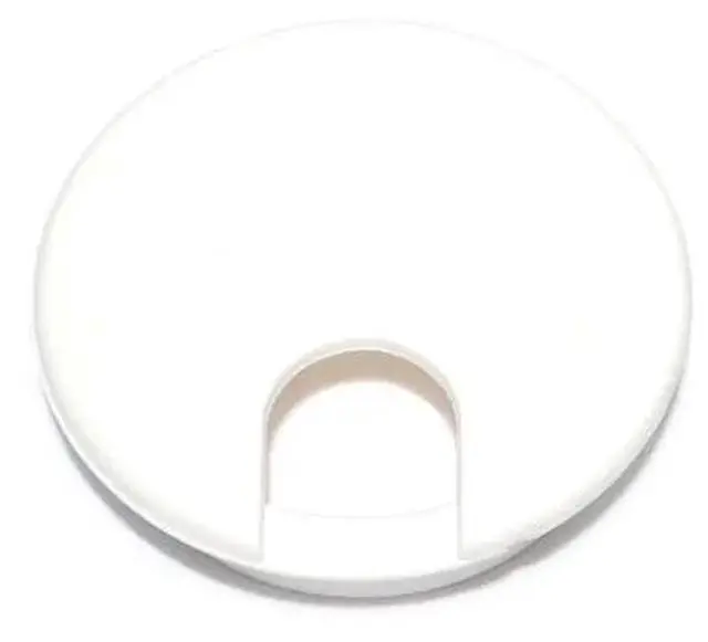 Main image of MIDWEST FASTENER 76505 2-1/2" x 2-5/16" White Nylon Plastic Computer Grommets