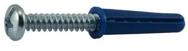 Main image of MIDWEST FASTENER 07572 Screw Anchor, 1-1/2" L, Plastic, 50 PK