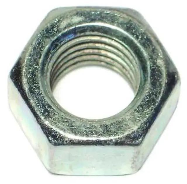 Main image of MIDWEST FASTENER 03676 Hex Nut, 5/8"-11, Steel, Grade 2, Zinc Plated, 25 PK