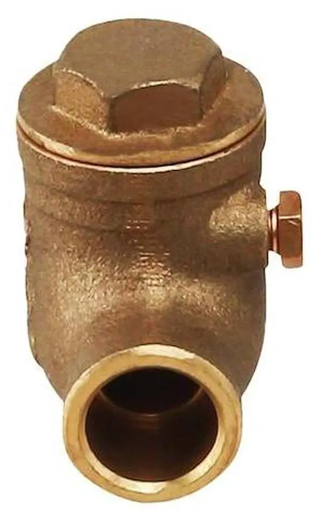 Alt view image 2 of 6 - EVERFLOW 210C114-NL SWT Swing Check Valve, Cast Brass 1-1/4"