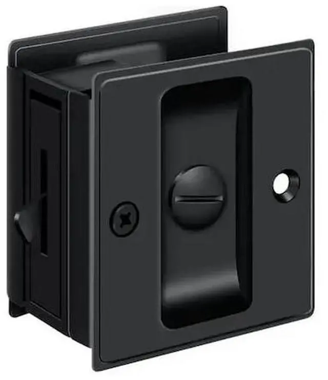 Main image of DELTANA SDL25U19 Pocket Lock, 2-1/2" X 2-3/4" Privacy Black