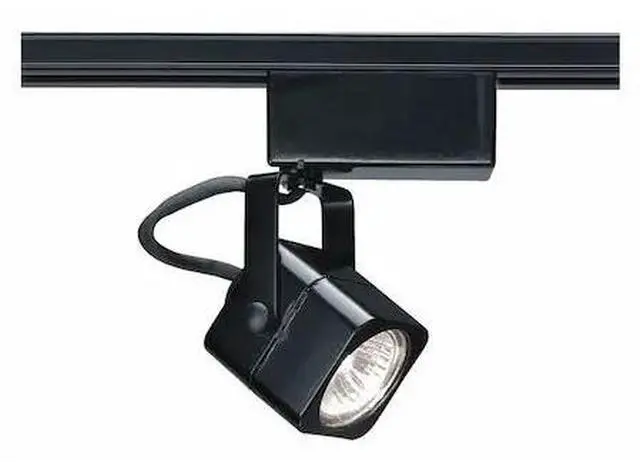 Main image of NUVO TH233 1-Light, MR16, 12V Track Head, Square, Black Finish