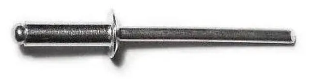 Main image of MIDWEST FASTENER 51089 Blind Rivet, Dome Head, 5/32 in Dia., 3/8 in L, Steel