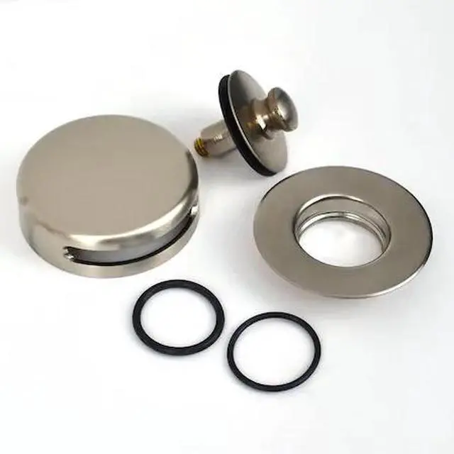 Main image of WATCO 959290-BN QuickTrim Lift-Turn Bath Stopper w-Innovator Overflow and 2