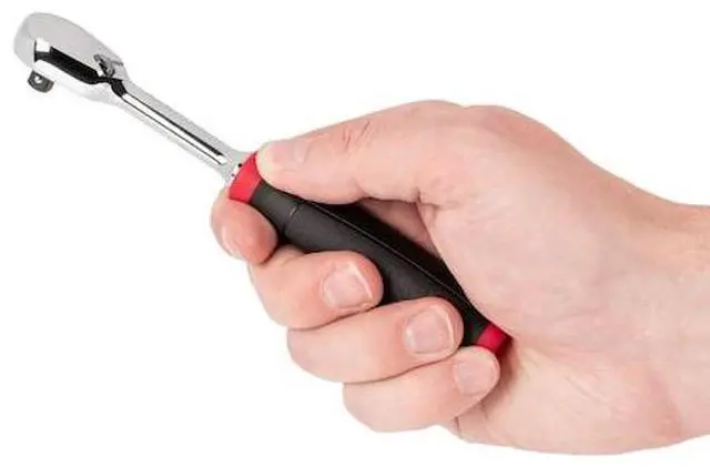 Alt view image 5 of 6 - TEKTON SRH02006 1/4 Inch Drive x 6 Inch Comfort Grip Ratchet