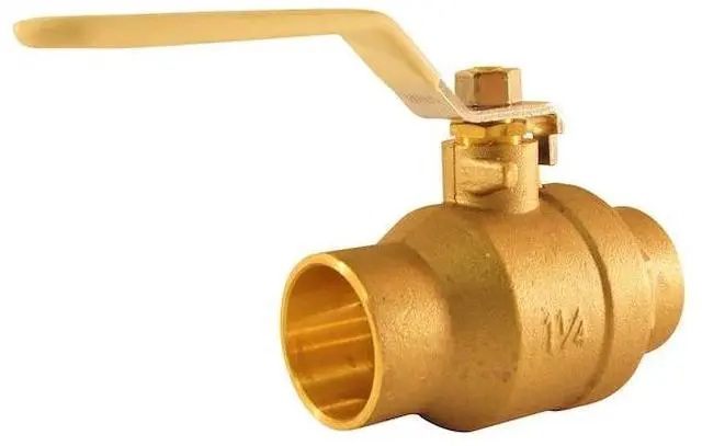 Alt view image 3 of 4 - TMG 94ALF20601TMG 1-1/4 in. Lead Free Brass SWT x SWT Ball Valve