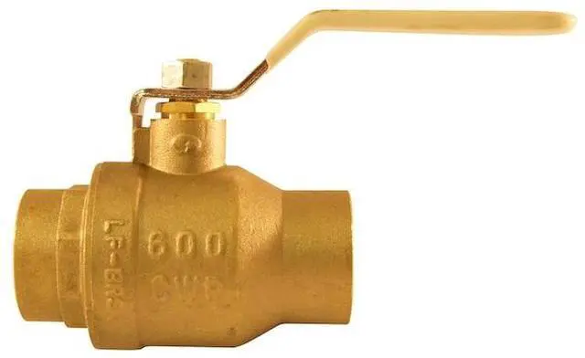 Alt view image 4 of 4 - TMG 94ALF20601TMG 1-1/4 in. Lead Free Brass SWT x SWT Ball Valve