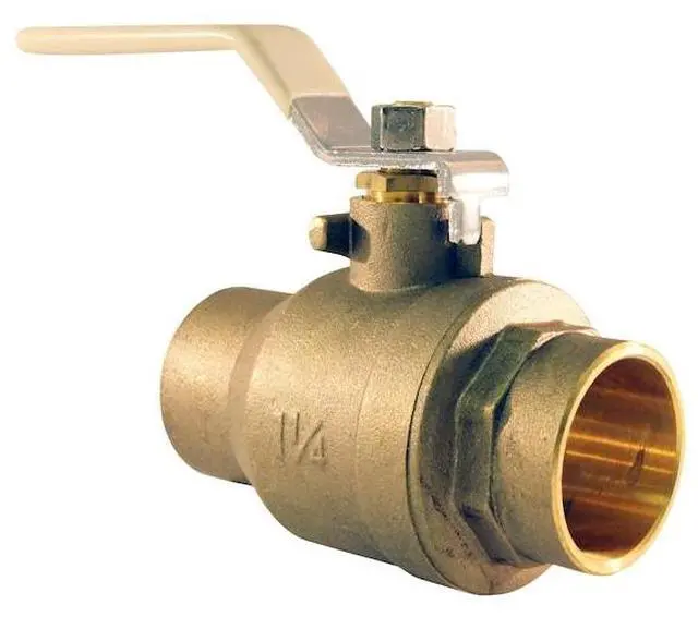 Alt view image 2 of 4 - TMG 94ALF20601TMG 1-1/4 in. Lead Free Brass SWT x SWT Ball Valve