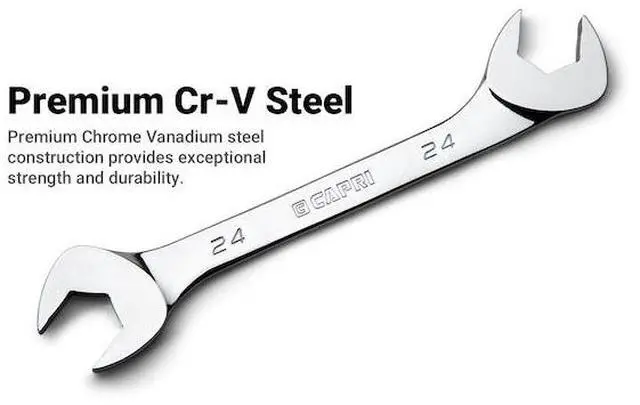 Alt view image 5 of 8 - capri tools 24 mm angle open end wrench, 30 and 60 angles, metric