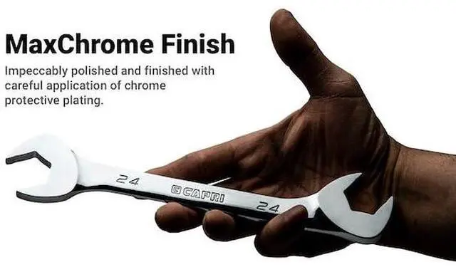 Alt view image 6 of 8 - capri tools 24 mm angle open end wrench, 30 and 60 angles, metric