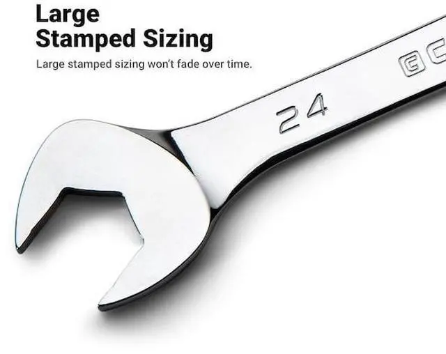 Alt view image 8 of 8 - capri tools 24 mm angle open end wrench, 30 and 60 angles, metric