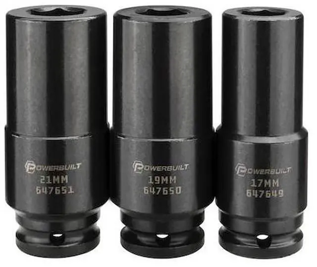 Main image of POWERBUILT 240270 3 Pc Crank Bolt Socket Set