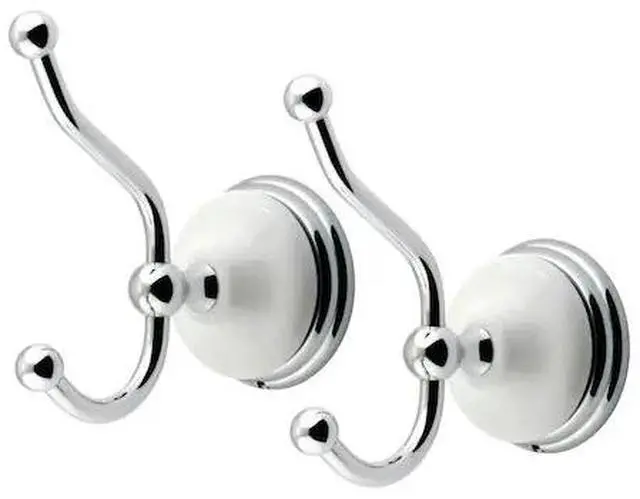 Alt view image 2 of 2 - Kingston Brass BAK1117C Victorian 2-Piece Robe Hook, Polished Chrome