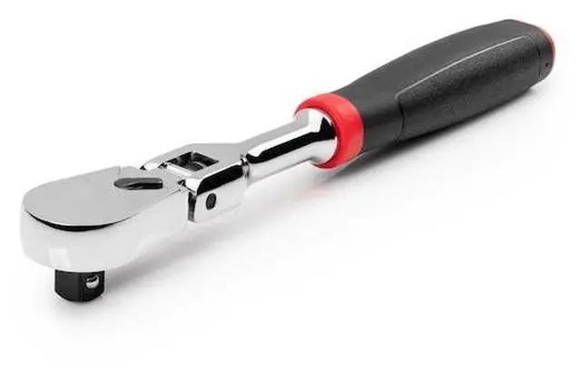 Alt view image 2 of 6 - TEKTON SRH22108 3/8 Inch Drive x 8 Inch Flex Head Comfort Grip Ratchet