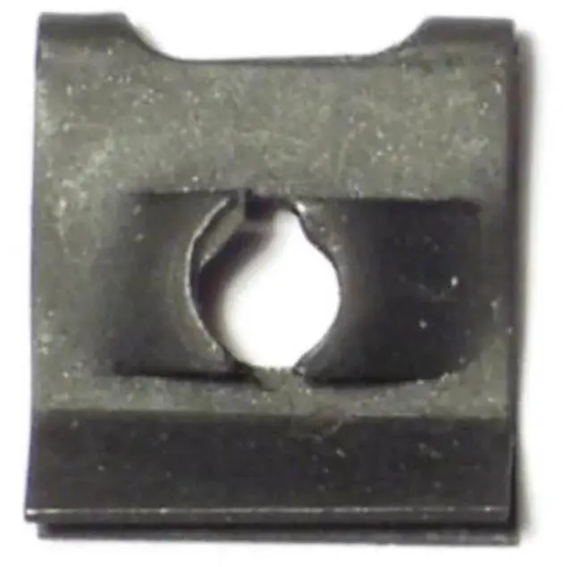 Main image of MIDWEST FASTENER 61626 Spring Nut, #8-32, U Shape, Steel, Zinc Plated Finish,