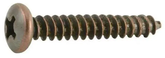 Main image of MIDWEST FASTENER 35947 Sheet Metal Screw, #8 x 3/4 in, Bronze Plated Steel Pan