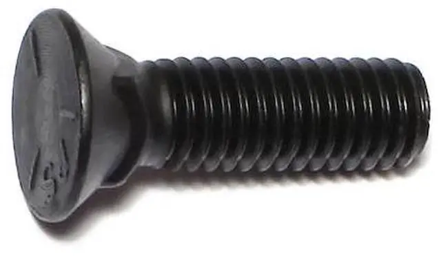 Main image of MIDWEST FASTENER 70506 Plow Bolt, 7/16"-14 Thrd Sz, 1-1/2" L, Flat Head, Steel,