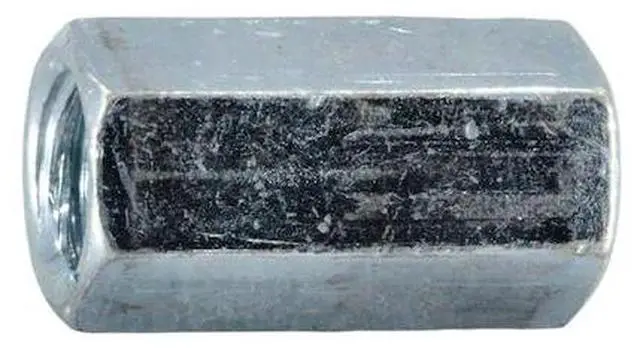 Main image of MIDWEST FASTENER 64505 Coupling Nut, 3/8"-16, Steel, Zinc Plated, 1-1/8 in Lg,