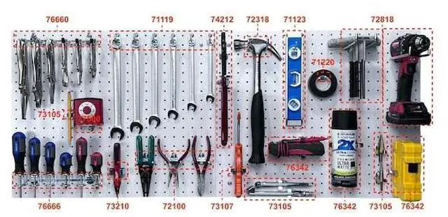 Alt view image 3 of 4 - TRITON PRODUCTS 018 Pegboards W/ 3" Hole Size, 22" W x 18" H x 1/8" D,
