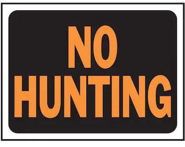 Alt view image 2 of 2 - Hy-Ko Plastic Sign, No Hunting 3021 Pack of 10