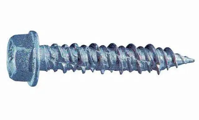Main image of TORQUEMASTER 54555 Masonry Screw, 1/4" Dia., Hex, 1 1/4 in L, Stainless Steel