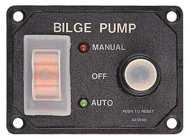 Alt view image 10 of 10 - Sea-Dog Splash Guard Bilge Pump Panel W/Circuit