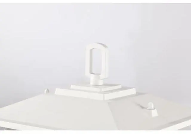 Alt view image 5 of 7 - NUVO 60/5954 Cove Neck Outdoor Small Post Lantern 1 Light White Finish