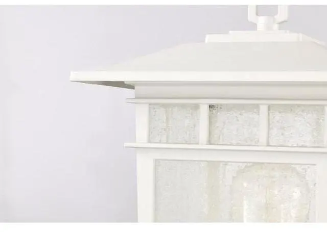 Alt view image 7 of 7 - NUVO 60/5954 Cove Neck Outdoor Small Post Lantern 1 Light White Finish