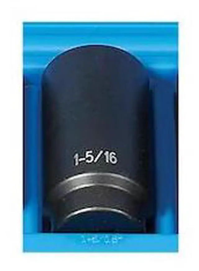 Alt view image 2 of 2 - Grey Pneumatic 2142D 0.5 in. Drive x 1.31 in. 12 Point Deep Socket