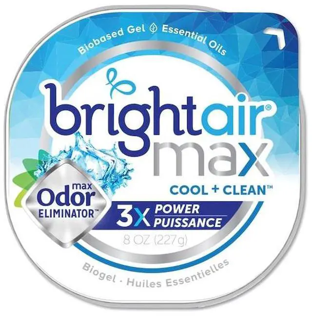 Alt view image 18 of 20 - Max Odor Eliminator Air Freshener Cool and Clean 8 oz Jar 900437EA