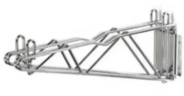 Main image of NEXEL DAB18EP Silver Epoxy Double Arm Fixed Wall Bracket, 18