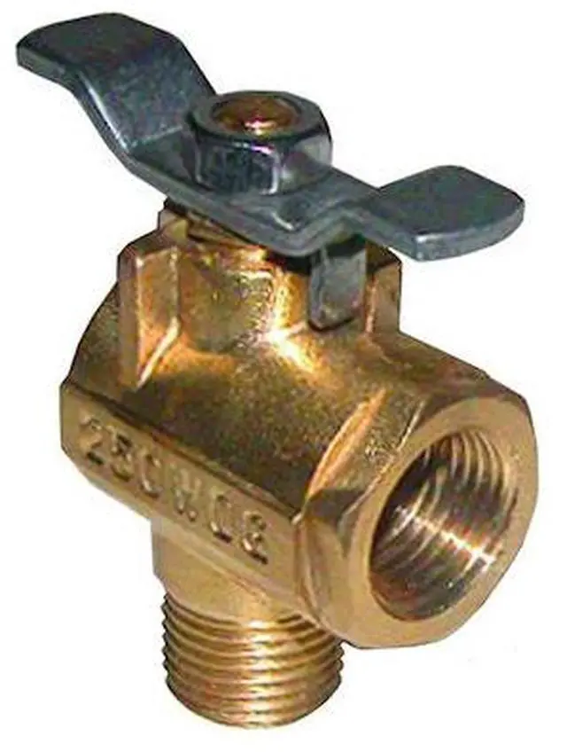 Alt view image 5 of 6 - GROCO 1/2" NPT 90° Bronze Fuel Valve