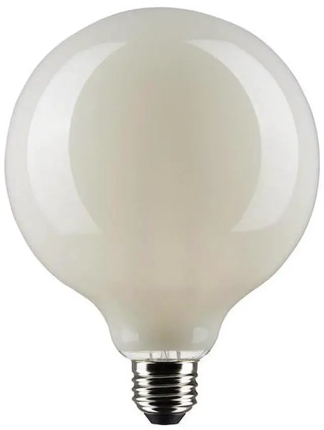 Alt view image 2 of 3 - SATCO S21261 8 Watt G40 LED Lamp, White, Medium Base, 90 CRI, 4000K, 120 Volts