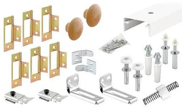 Main image of PRIME-LINE 161797-1 Bi-Fold Closet Track Kit, 72 in. Length, Steel Track, White