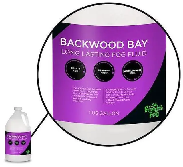 Alt view image 5 of 7 - FROGGY'S FOG DS-BB-1 Backwood Bay Long Lasting Fog Machine Fluid - 1 Gallon
