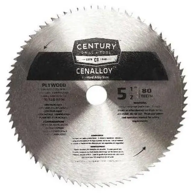 Main image of CENTURY DRILL & TOOL 08253 Cenalloy Plywood Saw Blade