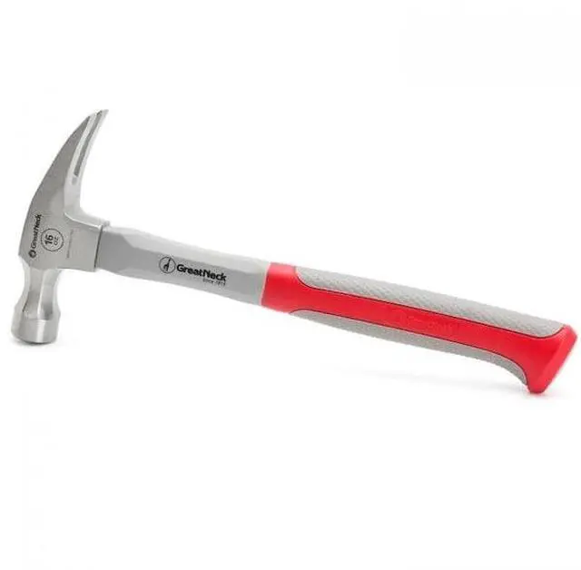 Alt view image 2 of 3 - GREAT NECK HG16S 16Oz Fb Straight Claw Hammer