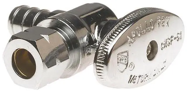 Alt view image 6 of 7 - APOLLO APXVA1238C6JR 1/2 in. Chromed Brass PEX Barb x 3/8 in. Compression