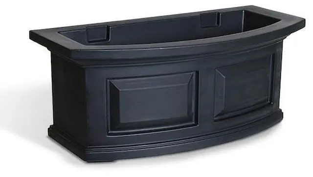 Alt view image 4 of 6 - Mayne 4829-B Nantucket Polyethylene Window Box, 2, Black