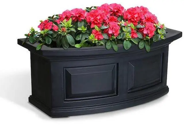 Alt view image 5 of 6 - Mayne 4829-B Nantucket Polyethylene Window Box, 2, Black