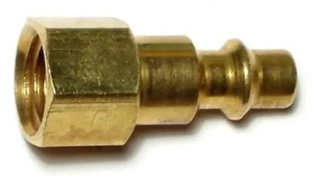 Main image of MIDWEST FASTENER 66525 1/4IP Zinc Plated Steel Female Air Hose Connectors 4PK