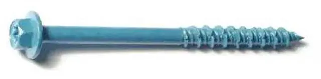 Main image of TORQUEMASTER 54278 Masonry Screw, 5/16" Dia., Hex, 4 in L, Steel Blue Ruspert,