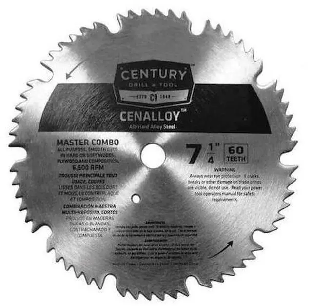Main image of CENTURY DRILL & TOOL 08204 Cenalloy Master Combo Saw Blade