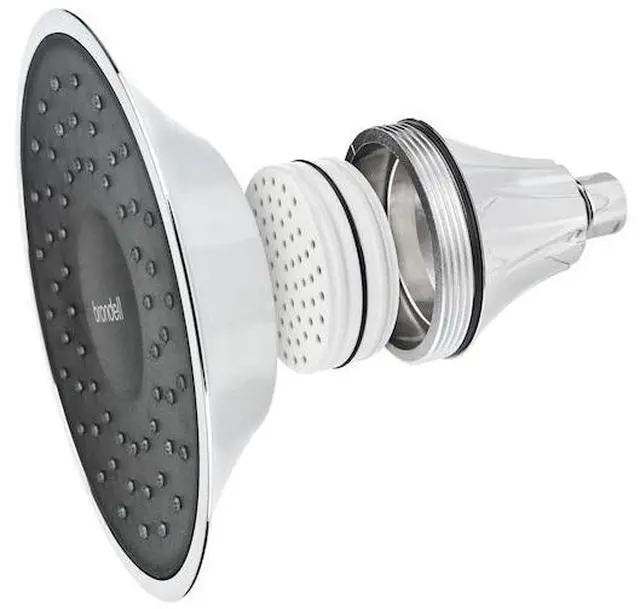 Alt view image 8 of 13 - VivaSpring Filtered Shower Head | Chrome Finish with Obsidian face and Wide Rain Spray | for softer skin and hair | 6 month filter FF-15 | Certified Filtration