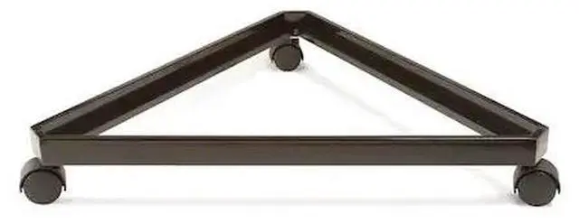 Alt view image 3 of 3 - Econoco BLK-3TB Triangle Base for Grid, Black - Semigloss