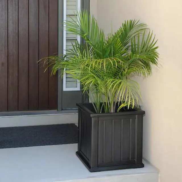 Main image of MAYNE 4838-B Cape Cod Patio Planter 20x20 - Black